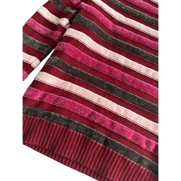 MODCLOTH Holiday Crewneck Striped Sweater Size X Small - Picture 2 of 6